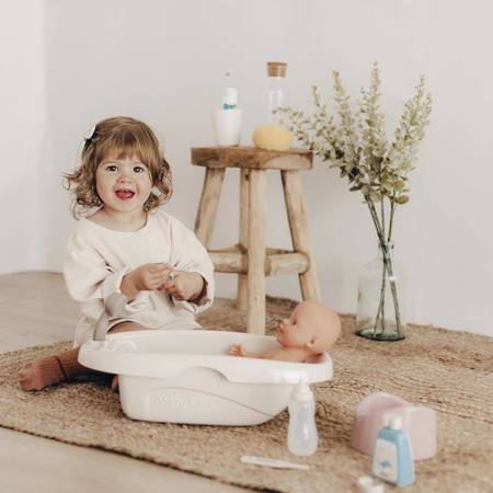  Baby Nurse Zestaw Do Kąpieli dla Lalki Wanienka + Akcesoria SMOBY
