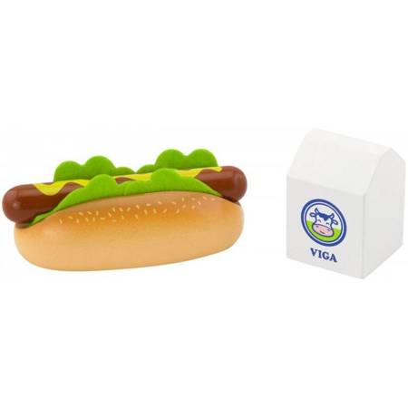  Drewniany Zestaw Hot Dog Viga Toys