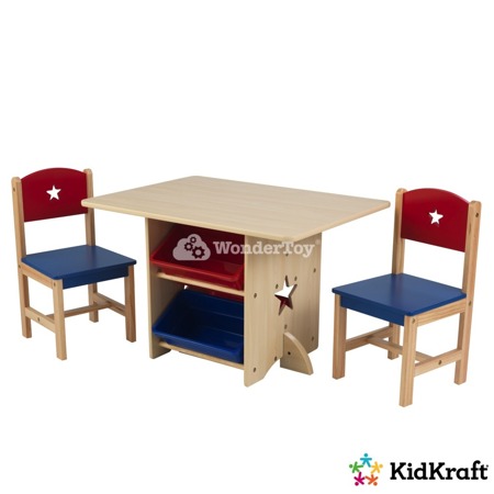 Drewniany Stół i 2 Krzesła Gwiazdka Star Kidkraft 26912