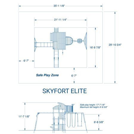Mega Plac Zabaw Skyfort Elite 2 z oświetleniem LED Backyard Discovery