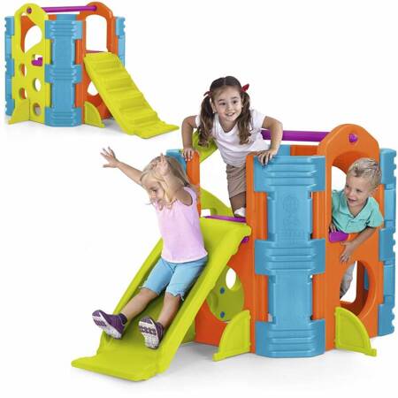 Plac Zabaw Dla Dzieci Zjeżdżalnia Ścianka Wspinaczkowa Activity Park FEBER