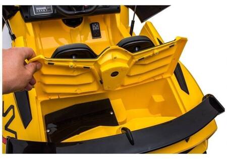 Żółte Lamborghini Aventador Auto na Akumulator